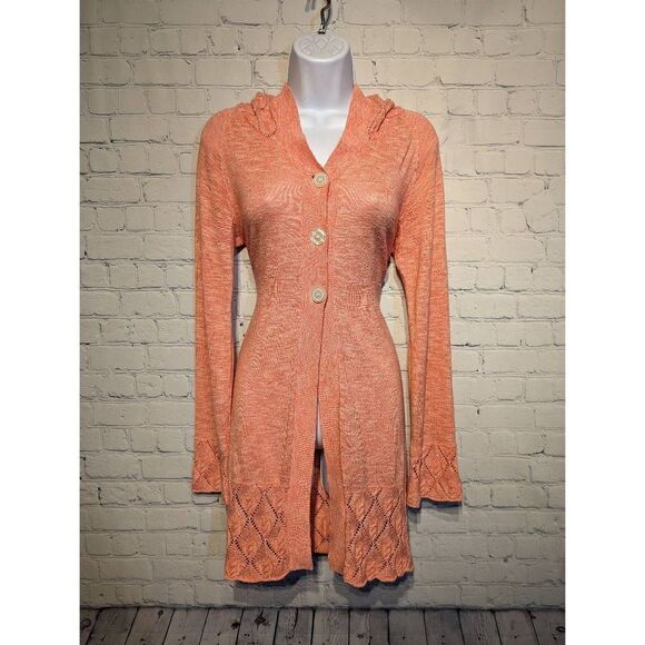 Lola long lightweight hooded cardigan small - Picture 1 of 5